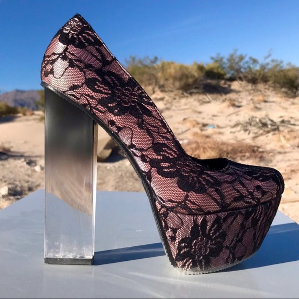 FOUND ISO! Qupid "Monte-2" Lucite Block Heels @lovenushuz - Picture 4 of 13
